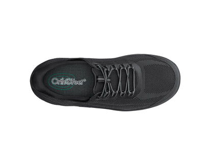 Orthofeet Onyx Hands-Free Work Shoes Black - birds_eye