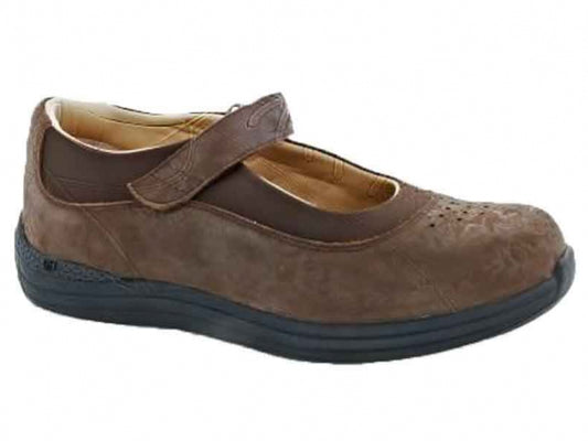 Drew Rose - Women's Mary Jane Brown Metallic Foil (6Y)