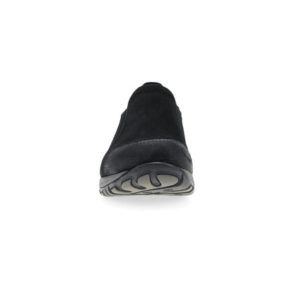 Dansko Pippy - Women's Waterproof Sneaker - Black Waterproof Burnished Suede Front View