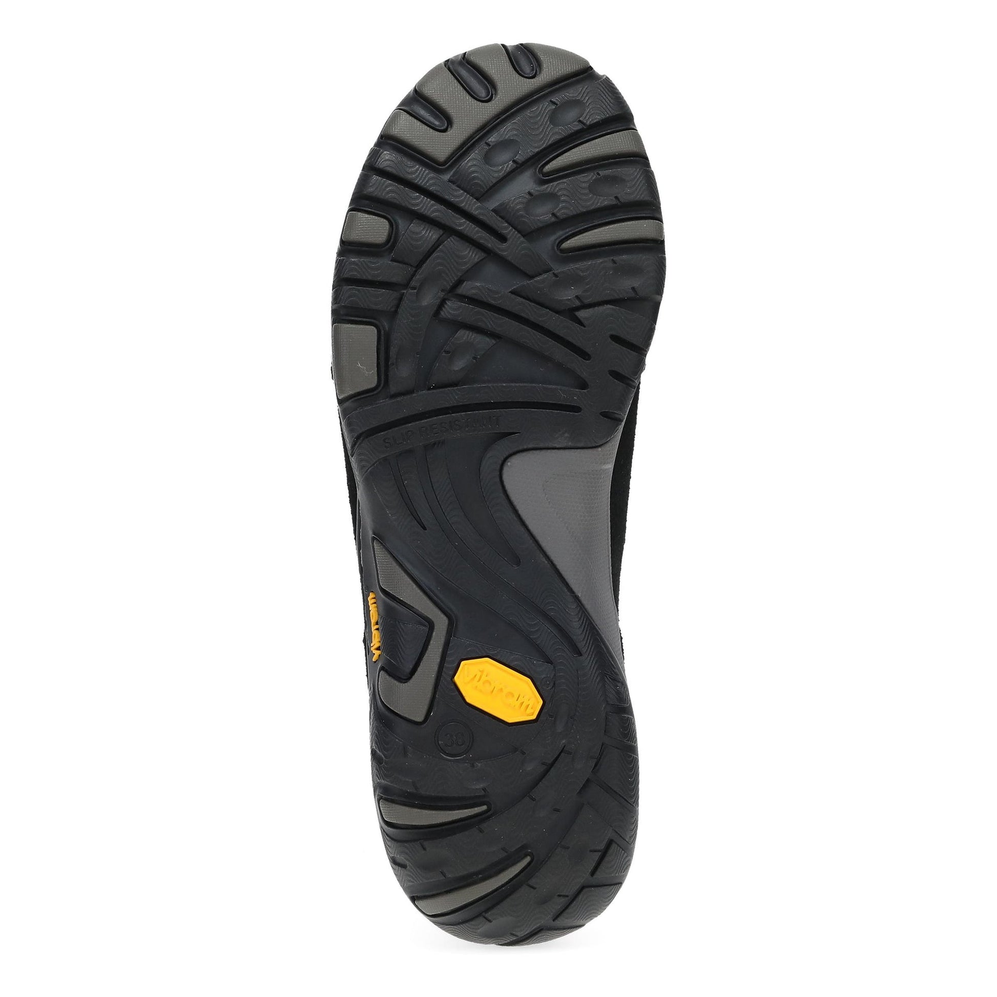 Dansko Pippy - Women's Waterproof Sneaker - Black Waterproof Burnished Suede Sole View