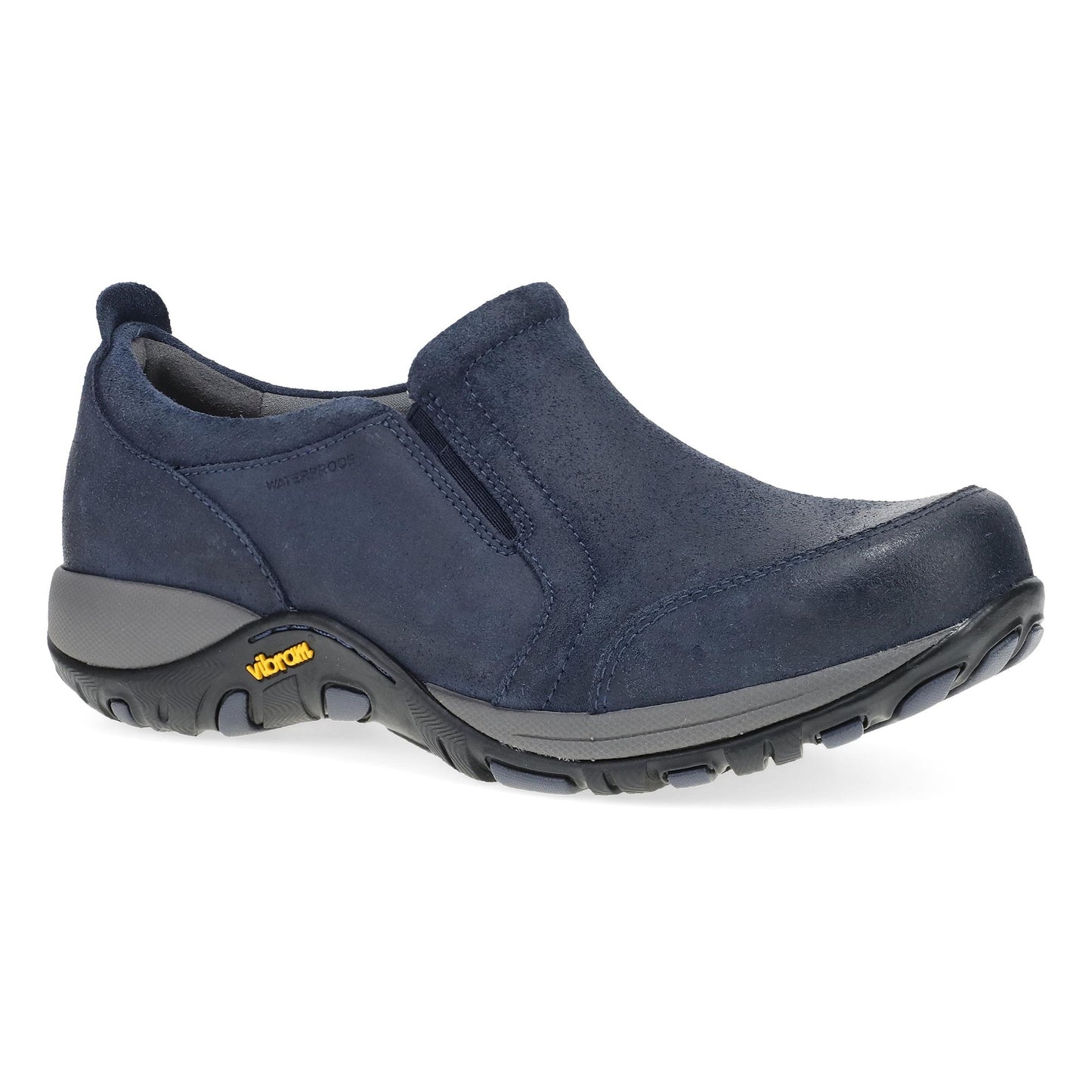 Dansko Pippy - Women's Waterproof Sneaker - Navy Waterproof Suede Outside View