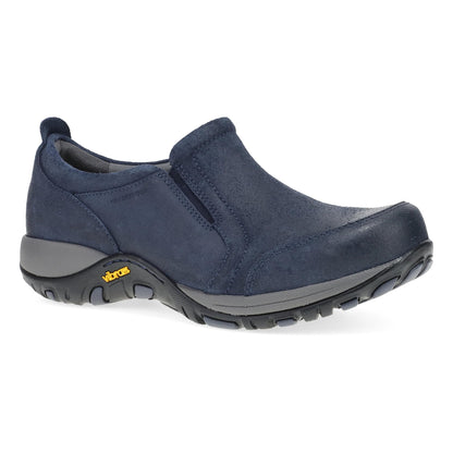 Dansko Pippy - Women's Waterproof Sneaker - Navy Waterproof Suede Outside View