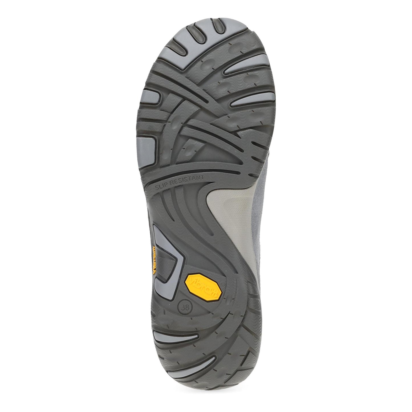 Dansko Pippy - Women's Waterproof Sneaker - Grey Waterproof Burnished Suede Sole View
