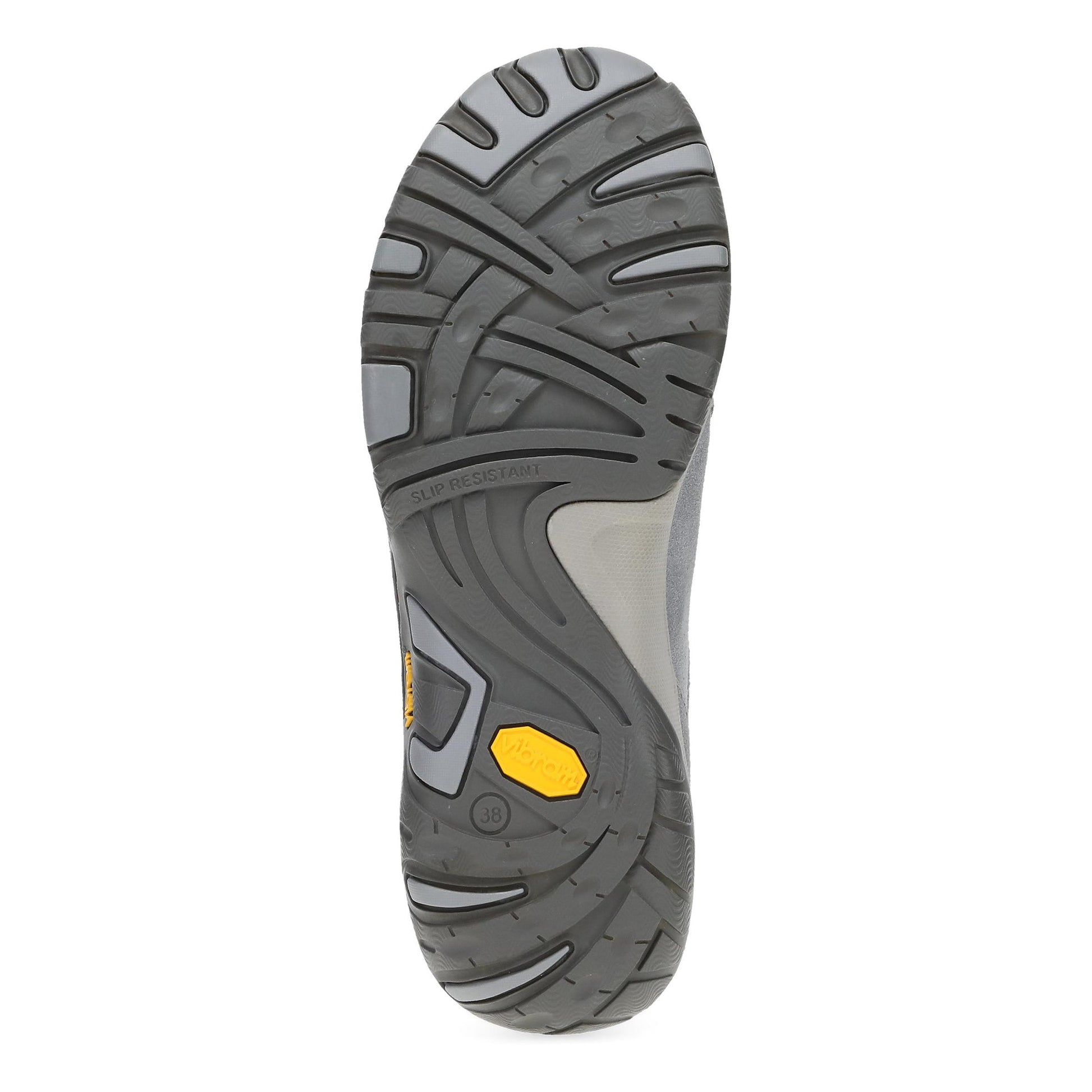 Dansko Pippy - Women's Waterproof Sneaker - Grey Waterproof Burnished Suede Sole View