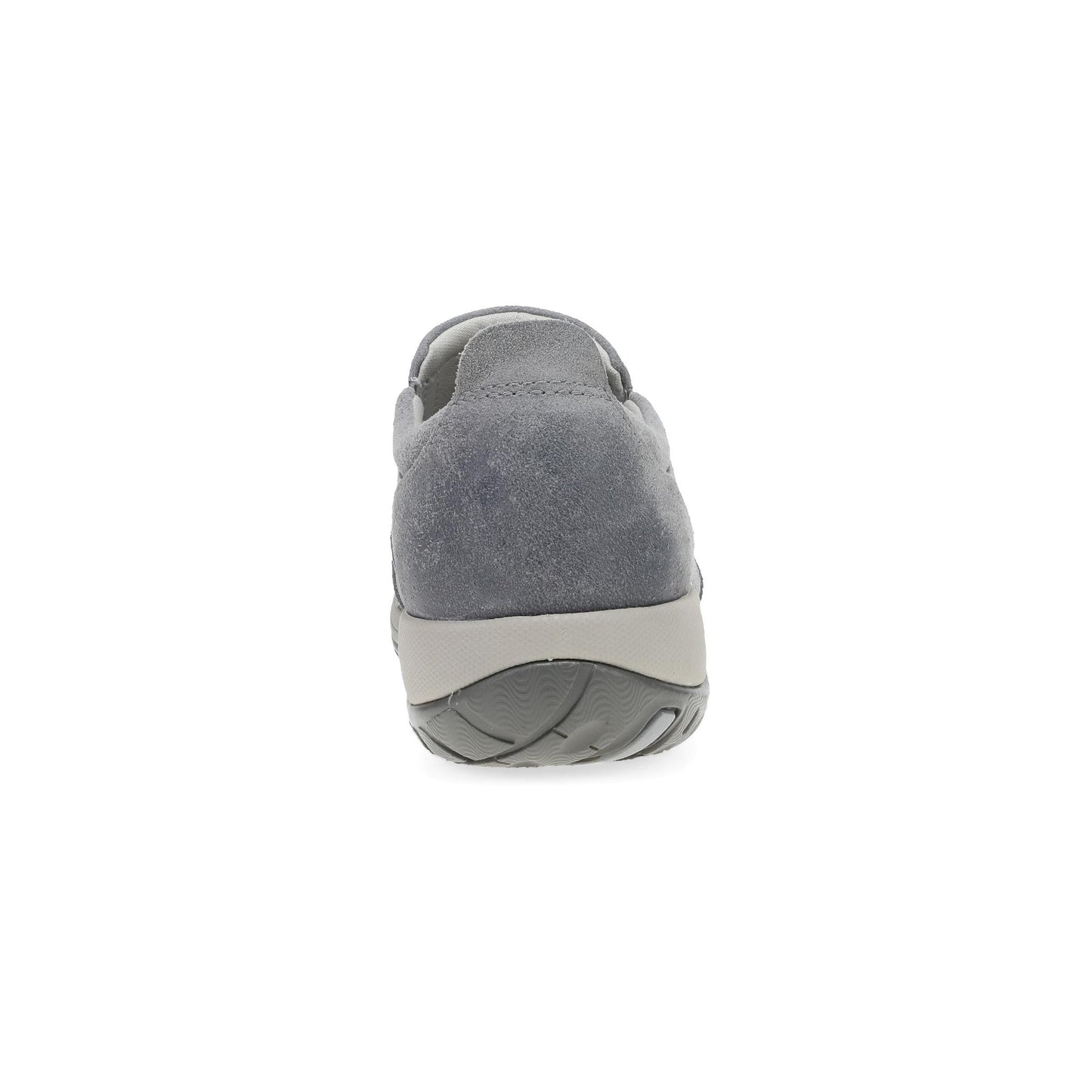 Dansko Pippy - Women's Waterproof Sneaker - Grey Waterproof Burnished Suede Heel View