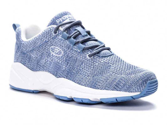 Propet Stability Fly - Women's Athletic Shoe Denim/White (WAA072MDMW)