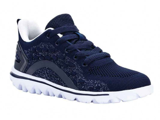 Propet TravelActiv Axial - Women's Athletic Shoe Navy/White (NWH)
