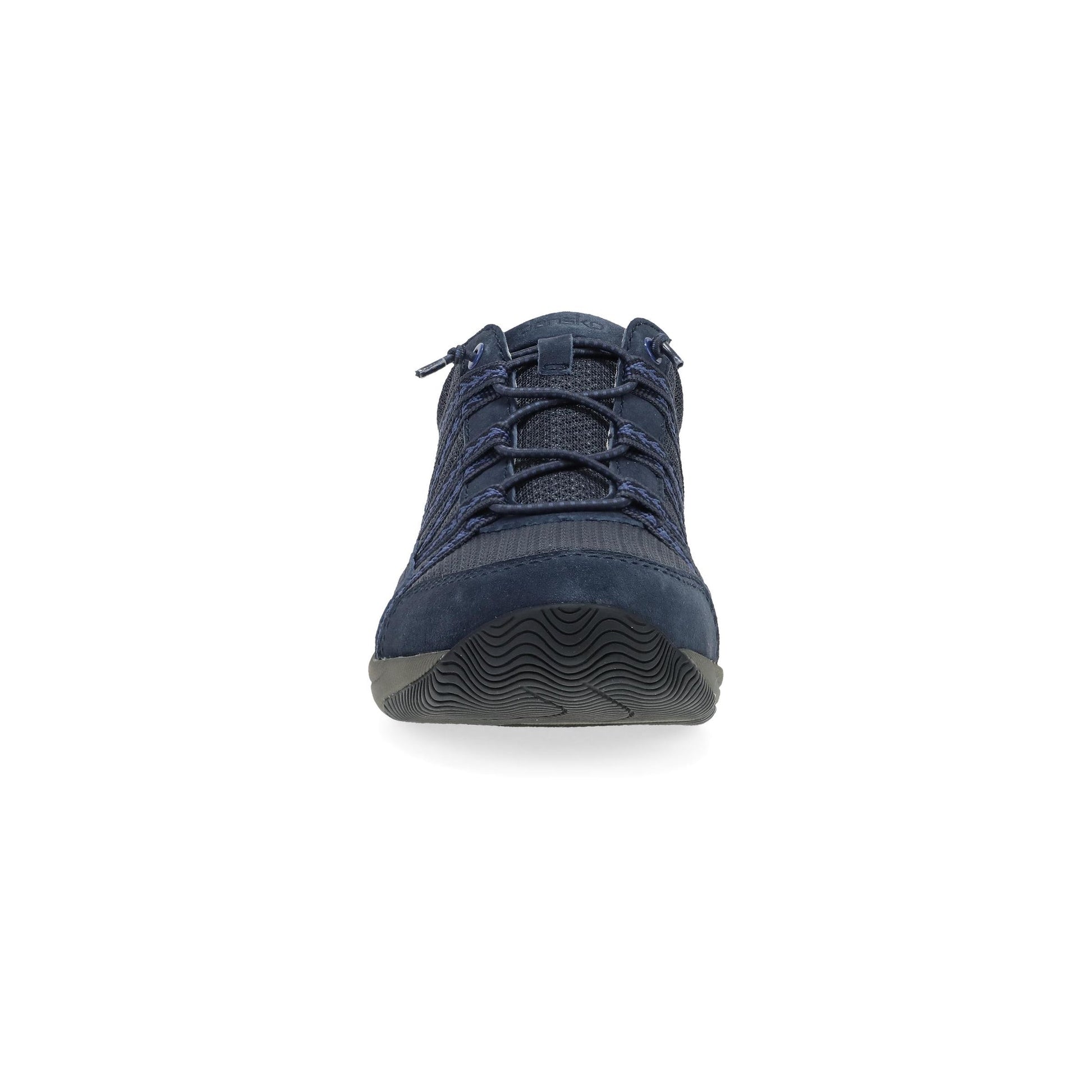 Dansko Harlyn - Women's Recycled Fabric Sneaker - Navy Suede Front View