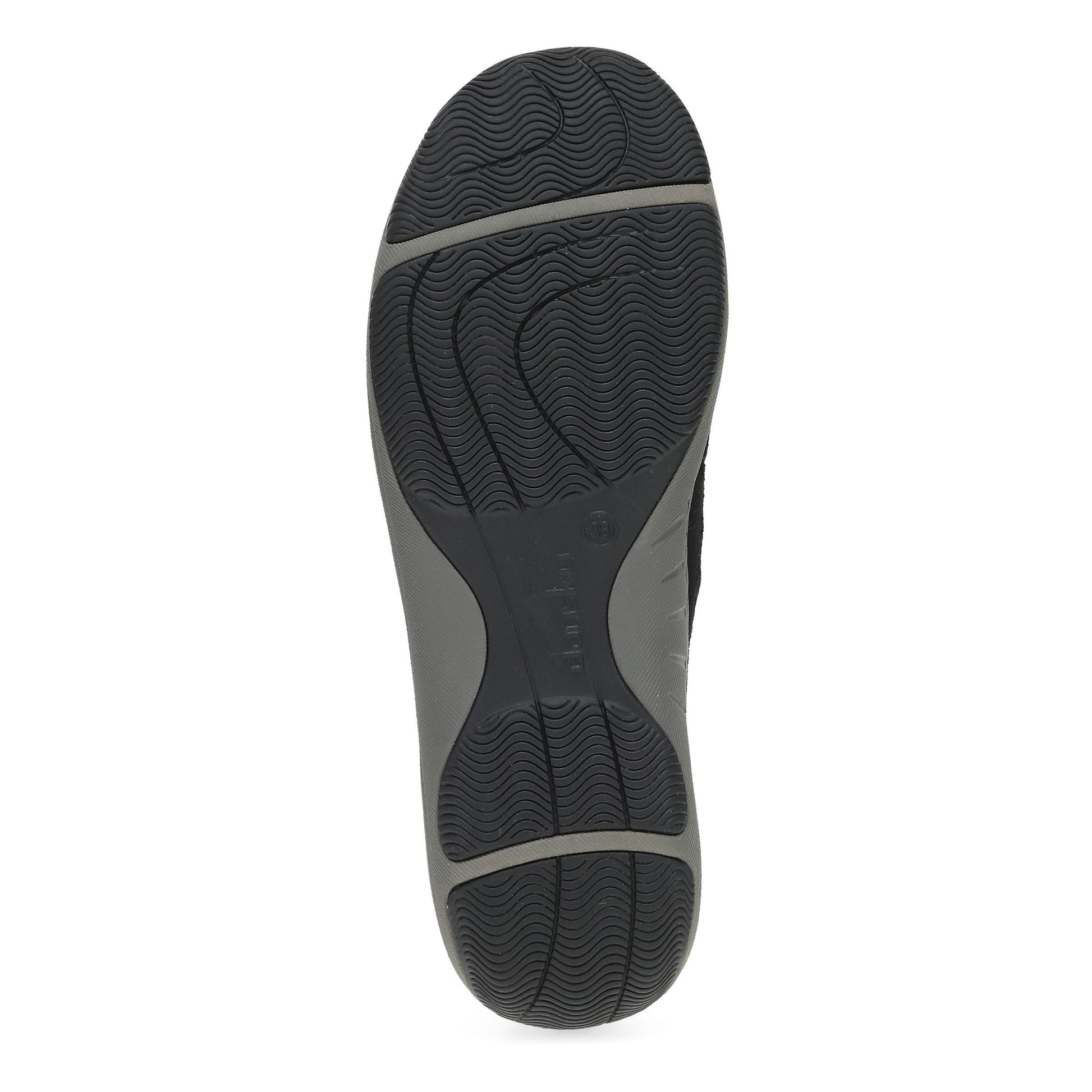 Dansko Harlyn - Women's Recycled Fabric Sneaker - Navy Suede Sole View