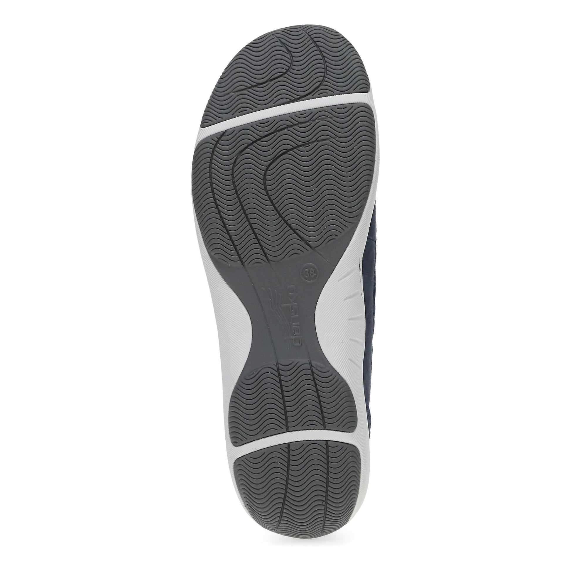 Dansko Harper - Women's Stain Resistant Sneaker - Black Suede Sole View