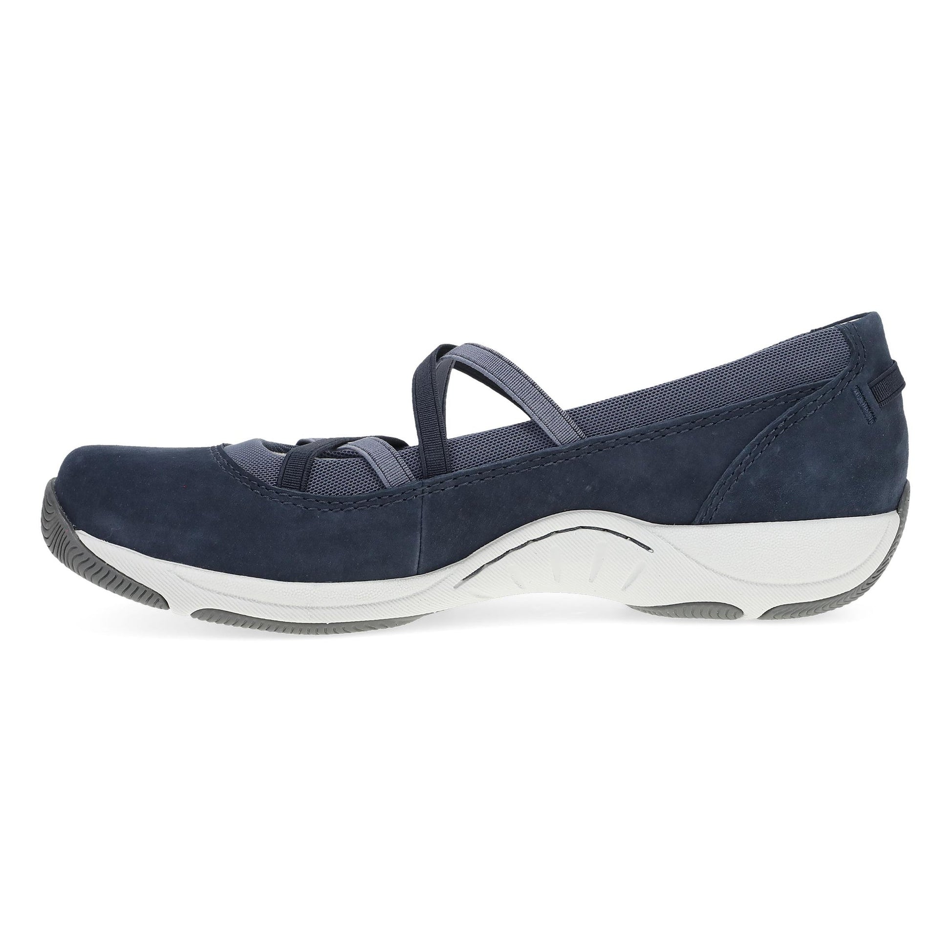 Dansko Harper - Women's Stain Resistant Sneaker - Navy Suede Side View