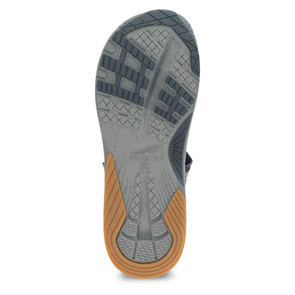 Dansko Rayna - Women's Recycled Webbing Sandal - Black Multi Webbing Sole View