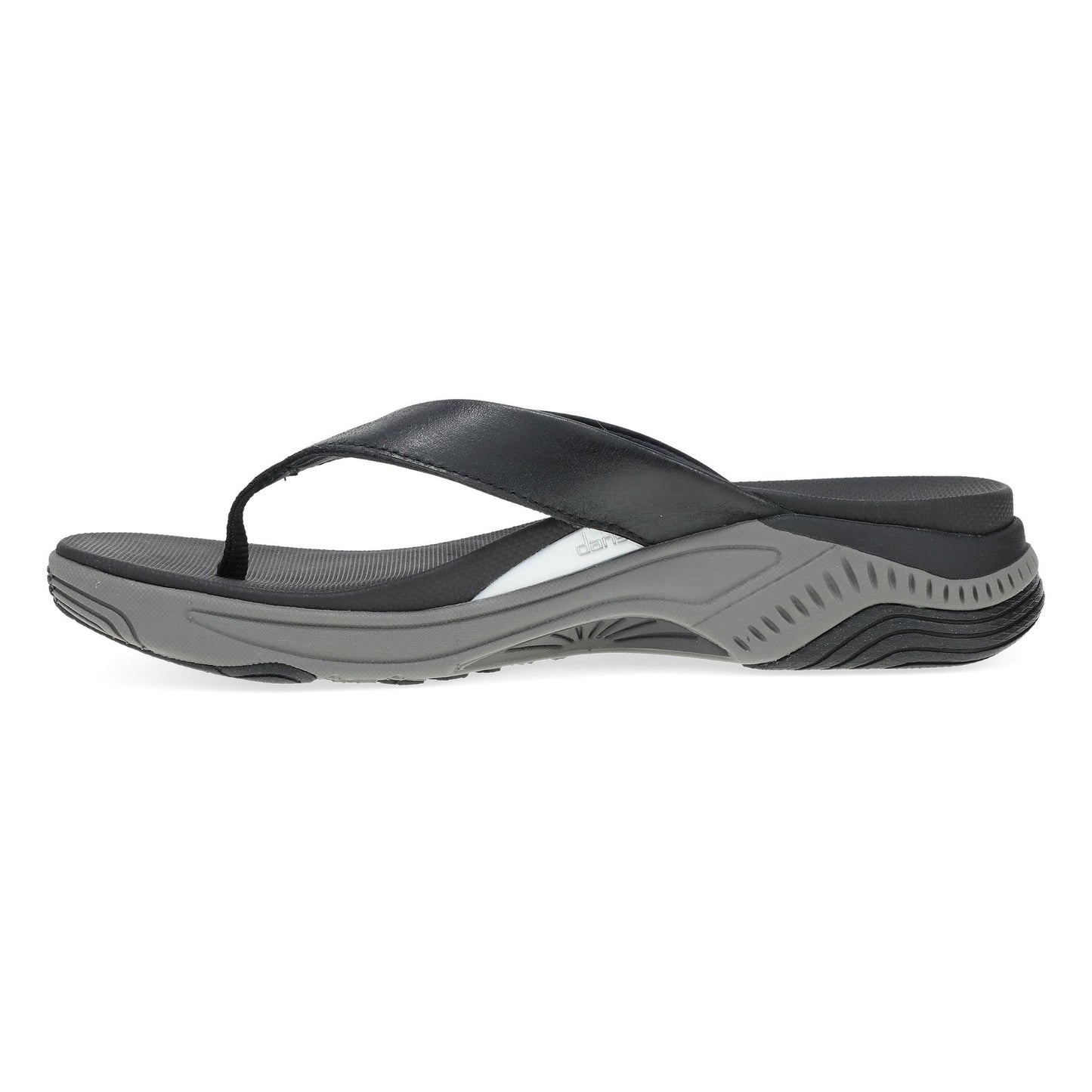 Dansko Rosemary - Women's Arch Support Sneaker - Black Calf Side View