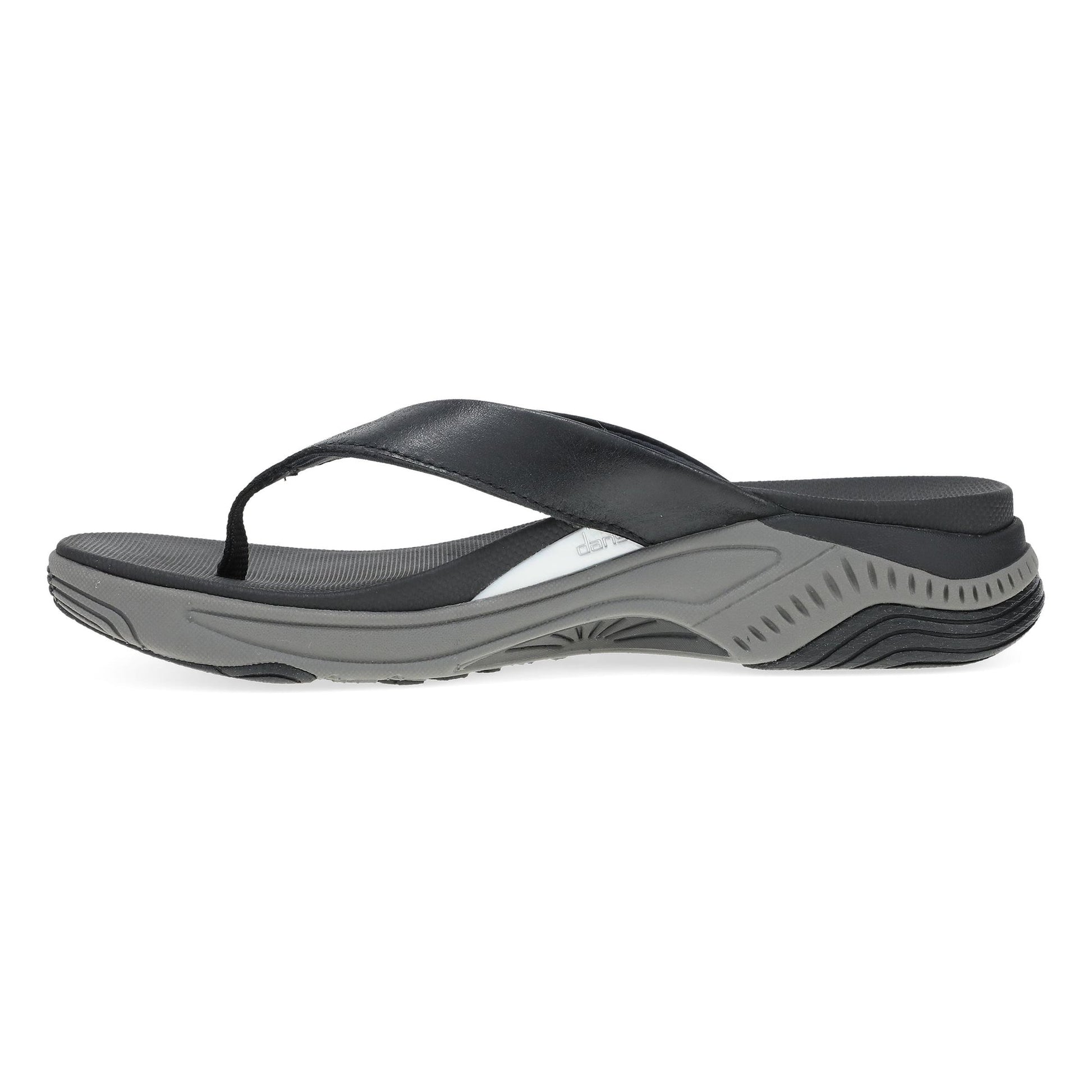Dansko Rosemary - Women's Arch Support Sneaker - Black Calf Side View