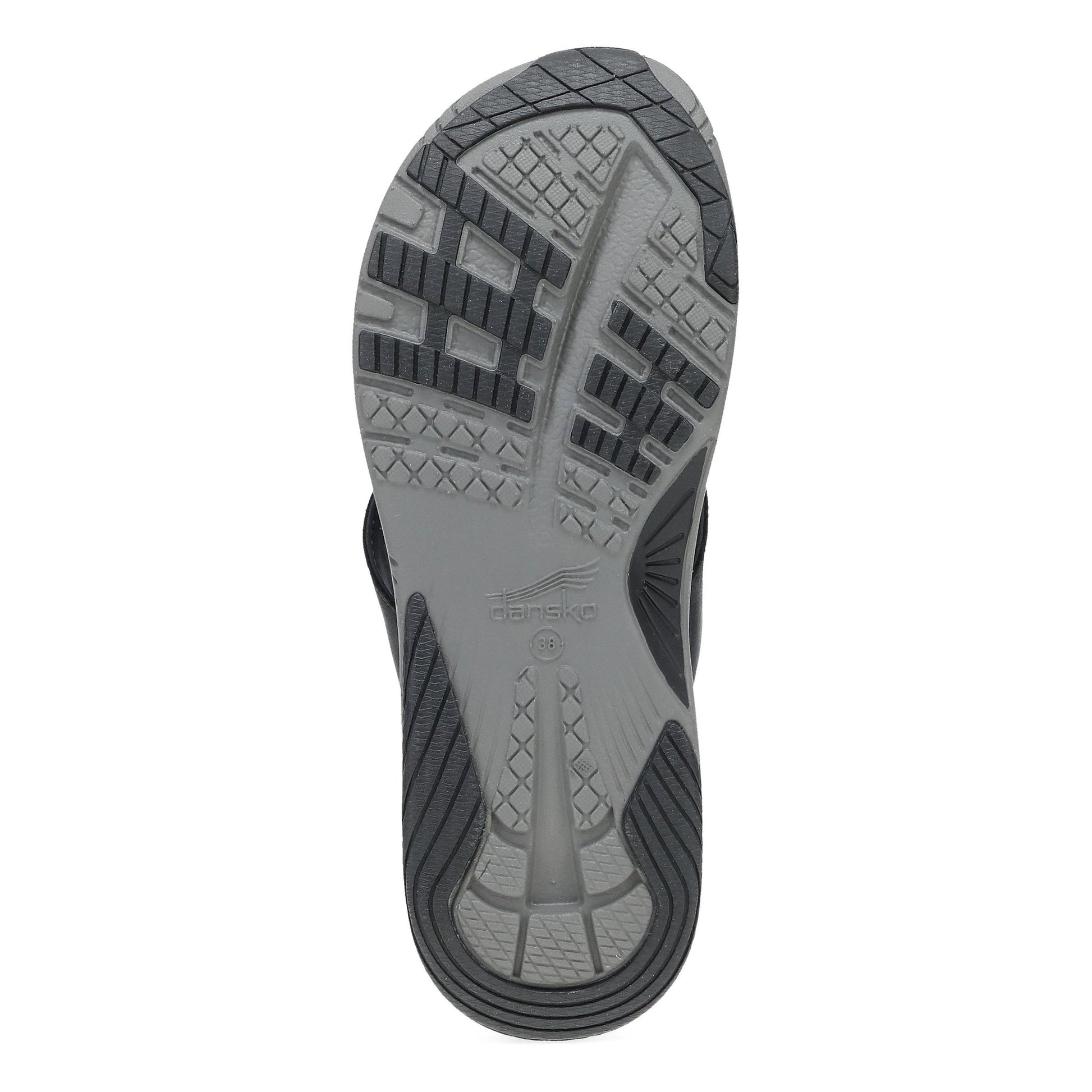 Dansko Rosemary - Women's Arch Support Sneaker - Black Calf Sole View