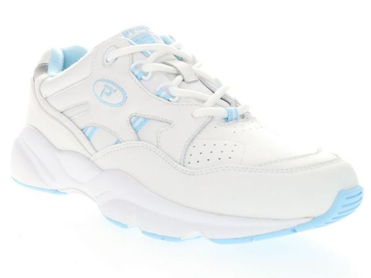 Propet Stability Walker - Women's Walking Shoe White/Light Blue (WLB)