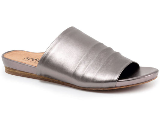 Softwalk Camano - Women's Sandal Pewter Metal (043)