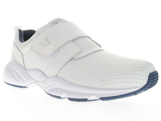 Propet Stability X Strap - Men's Casual Shoe White/Navy (WN)