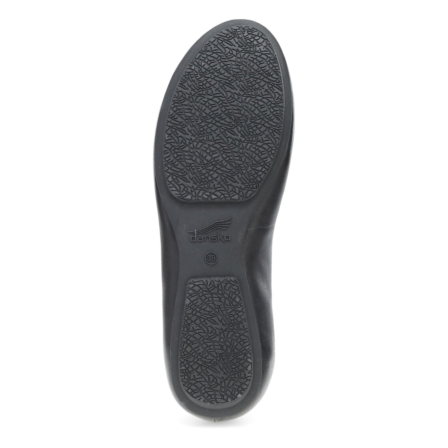 Dansko Mollie - Women's Removable Footbed Sneaker - Black Nappa Sole View