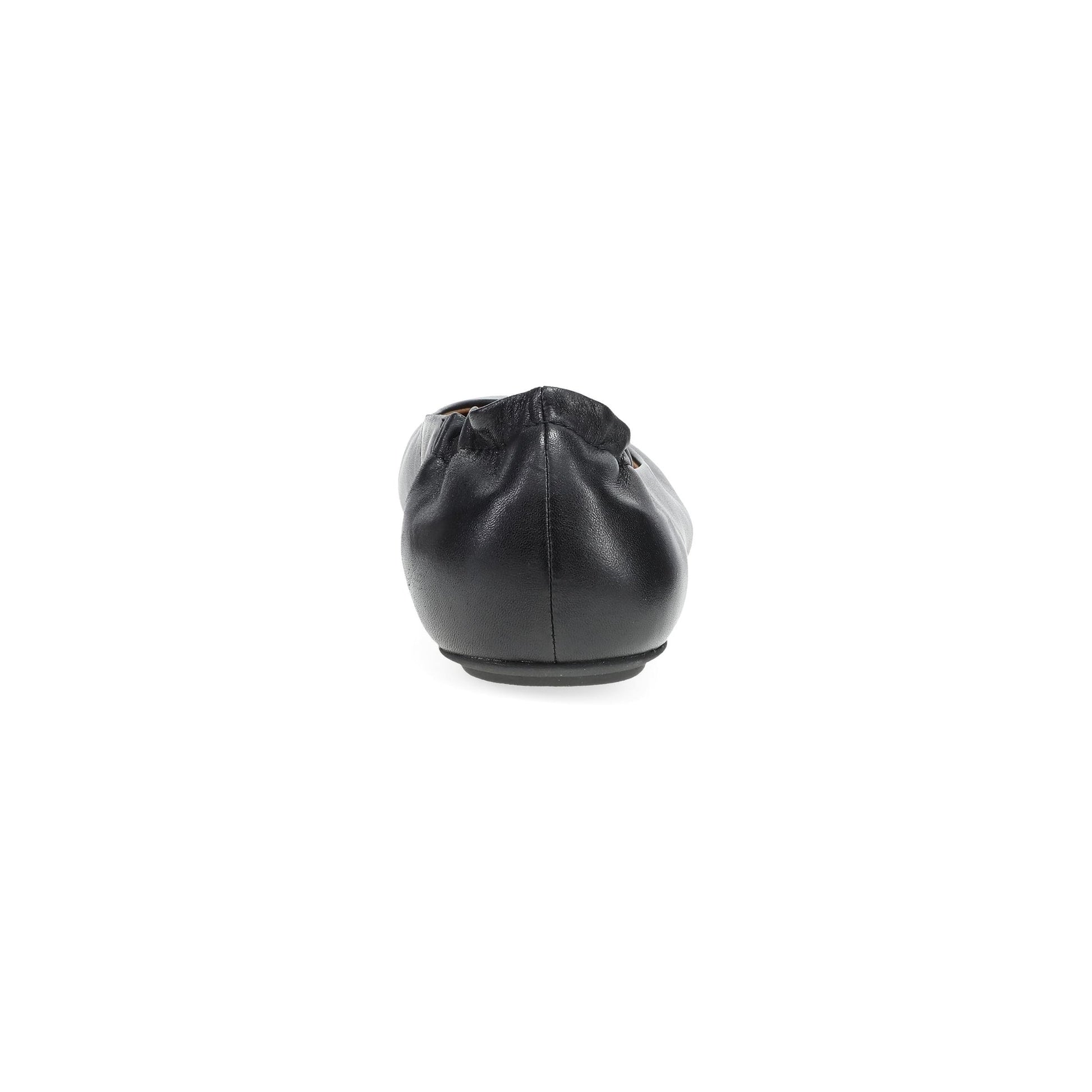 Dansko Mollie - Women's Removable Footbed Sneaker - Black Nappa Heel View