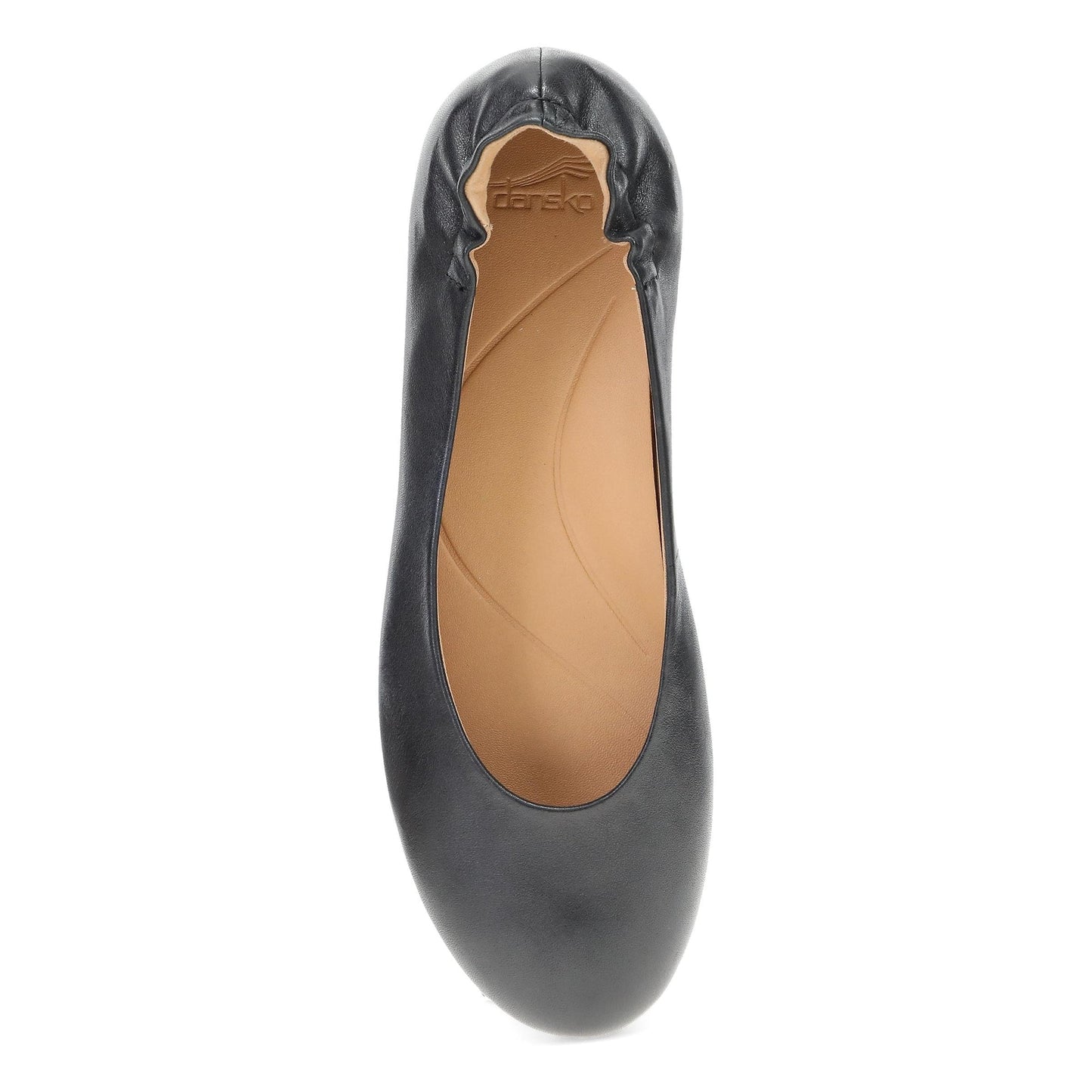 Dansko Mollie - Women's Removable Footbed Sneaker - Black Nappa Top View