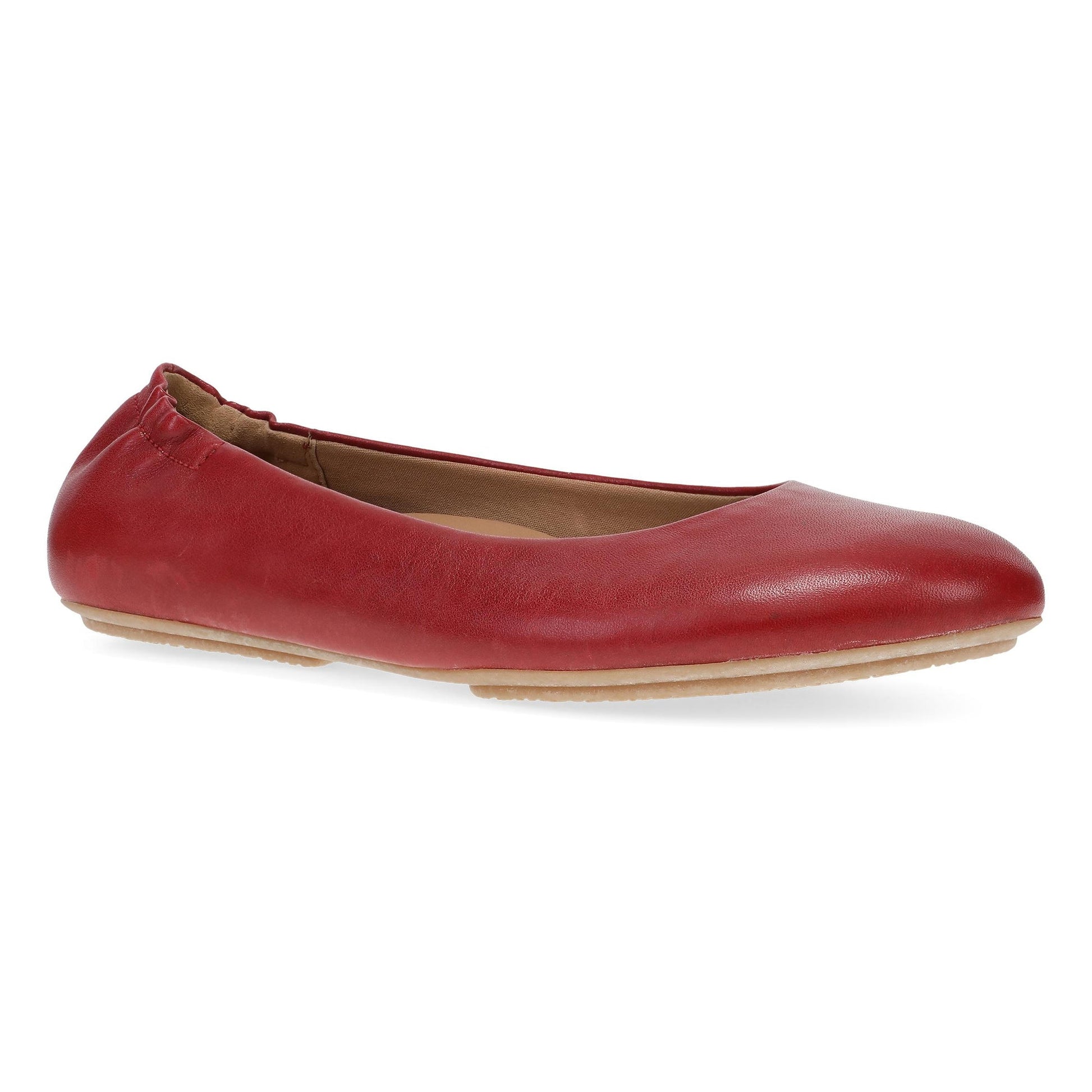 Dansko Mollie - Women's Removable Footbed Sneaker - Red Nappa Outside View