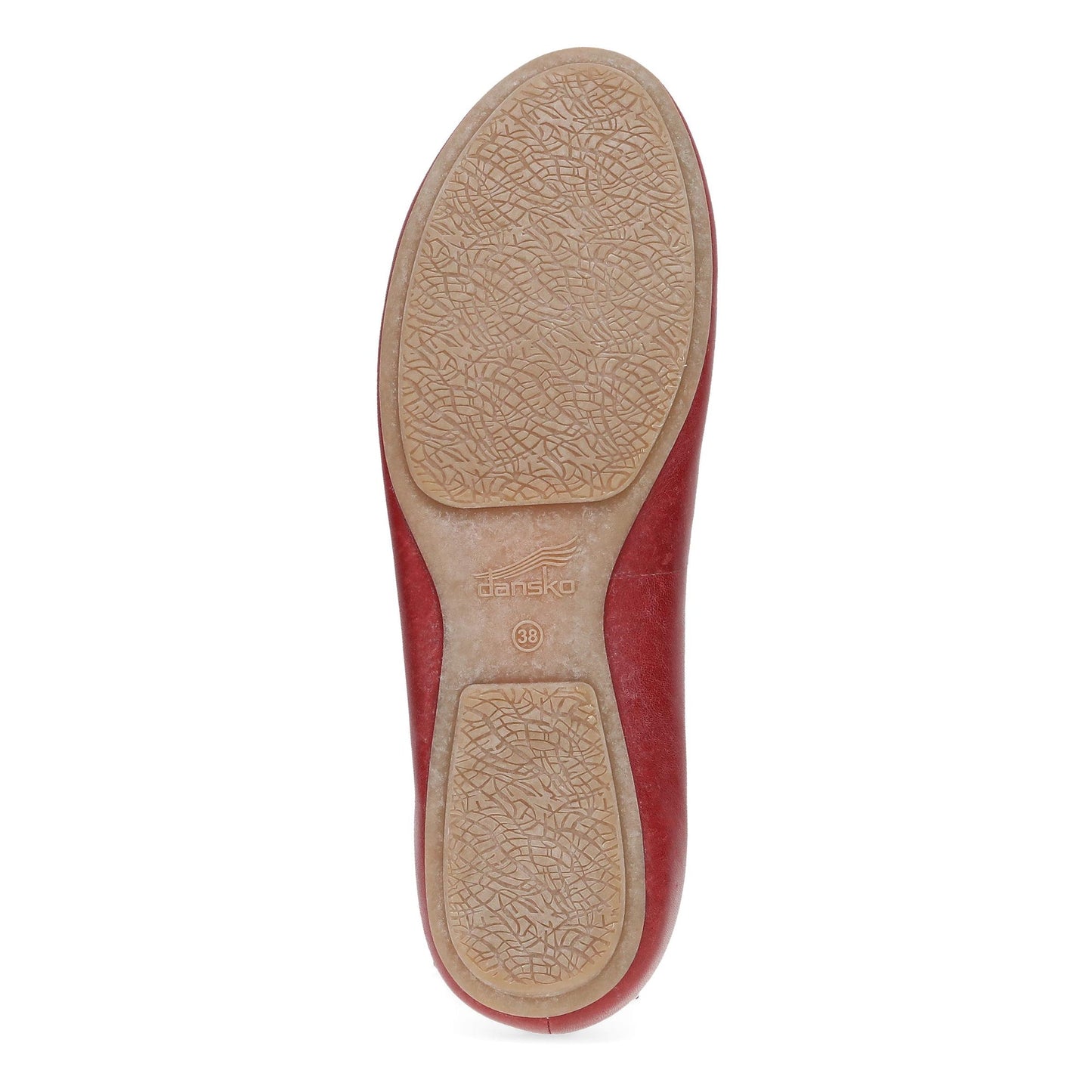 Dansko Mollie - Women's Removable Footbed Sneaker - Red Nappa Sole View