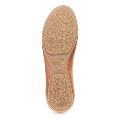 Dansko Mollie - Women's Removable Footbed Sneaker - Luggage Nappa Sole View
