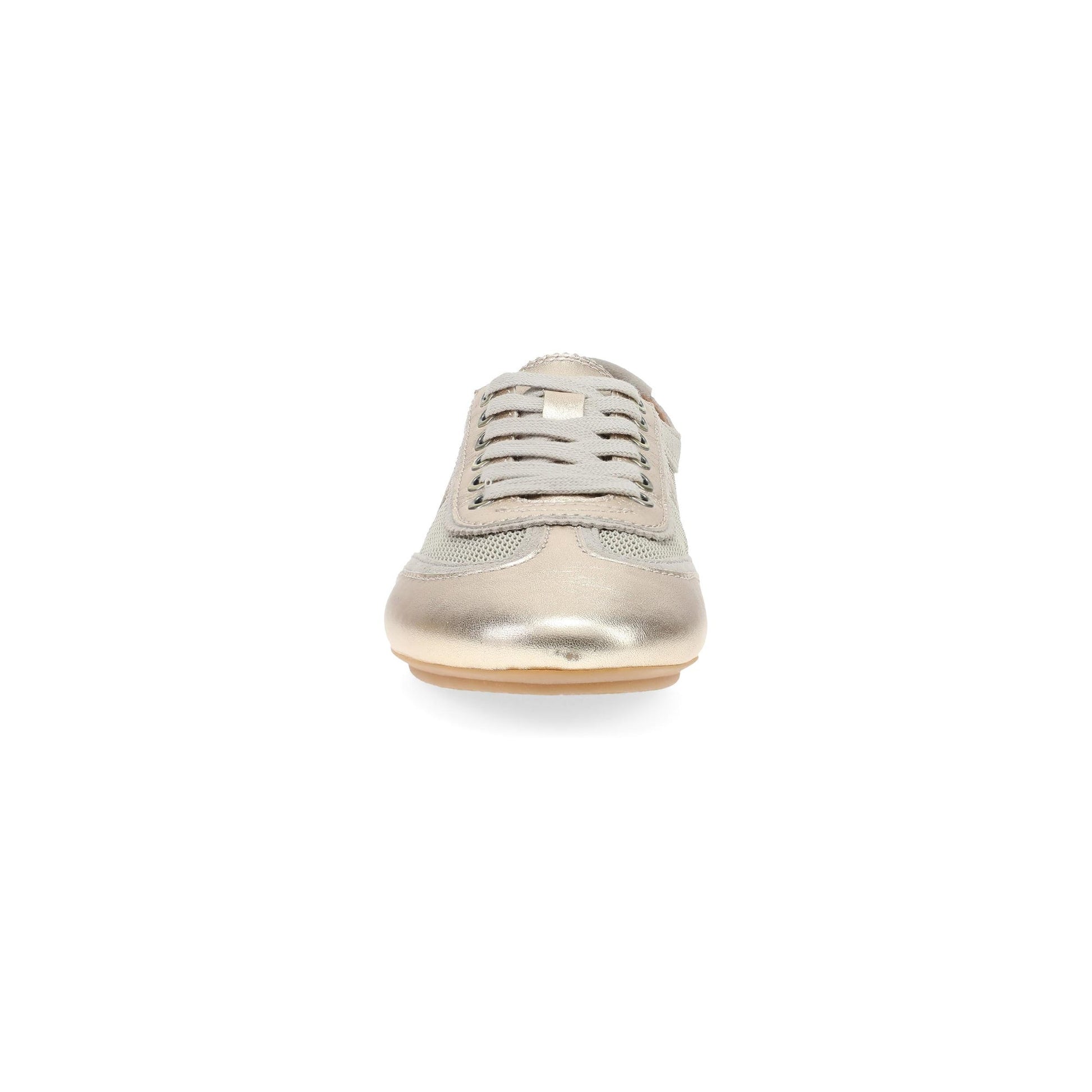 Dansko Milana - Women's Stain Resistant Sneaker - Gold Metallic Front View
