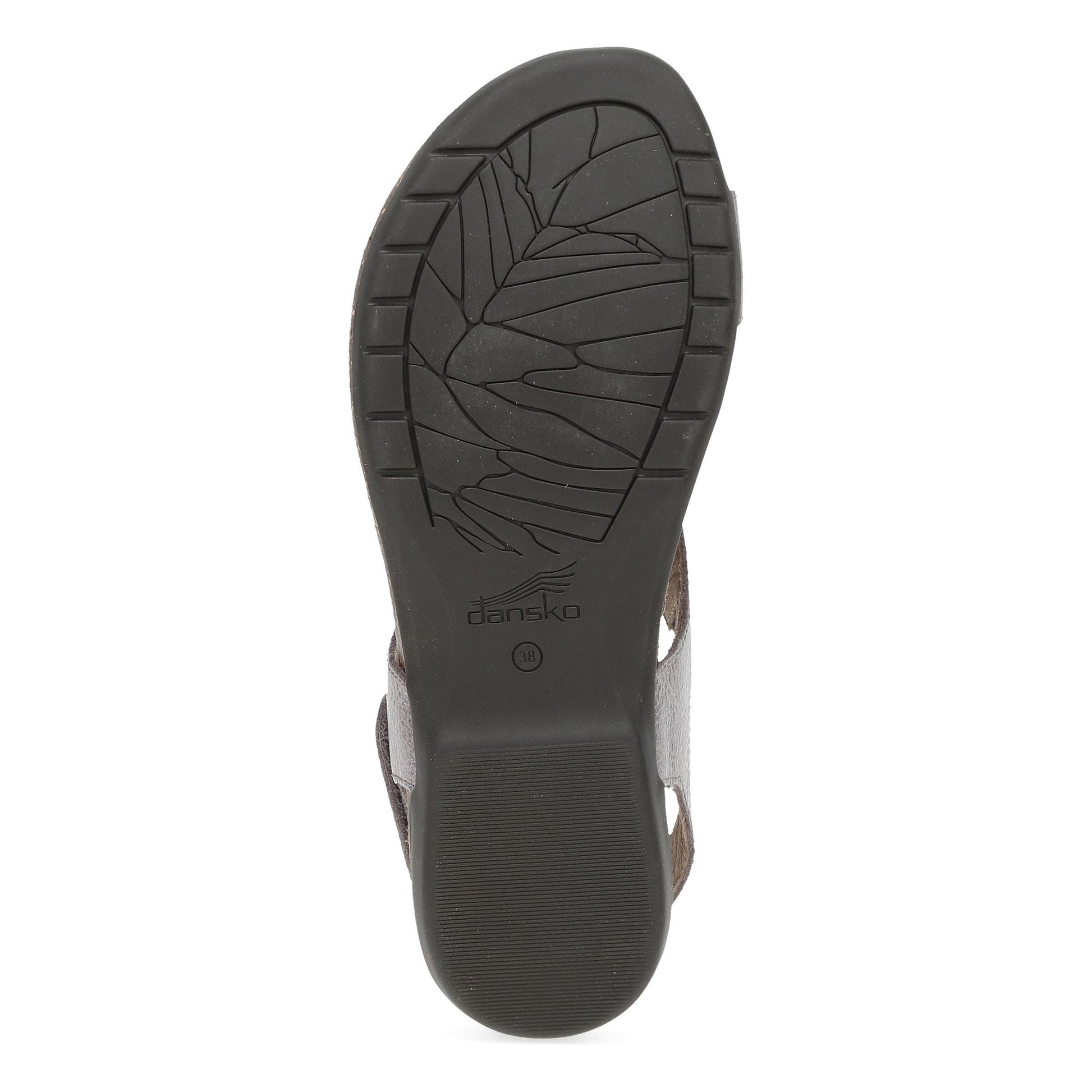 Dansko Reece - Women's Adjustable Strap Sandal - Dusty Lilac Sole View