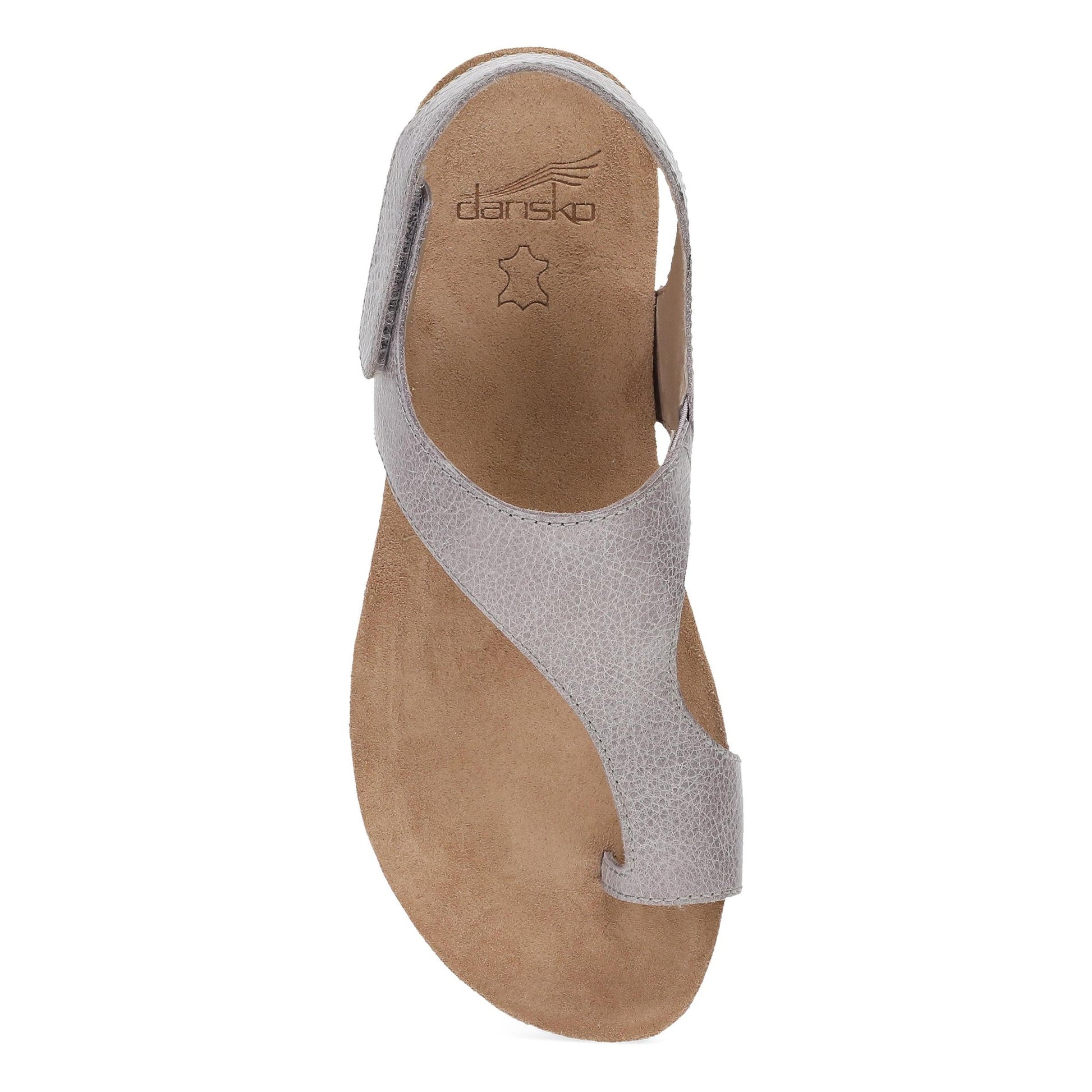 Dansko Reece - Women's Adjustable Strap Sandal - Dusty Lilac Top View