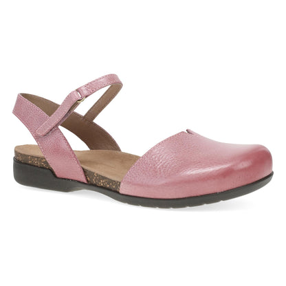 Dansko Rowan - Women's Adjustable Strap Sandal - Pink Outside View