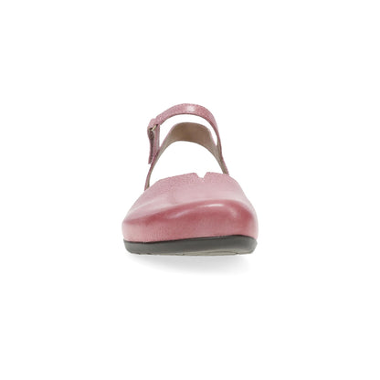 Dansko Rowan - Women's Adjustable Strap Sandal - Pink Front View