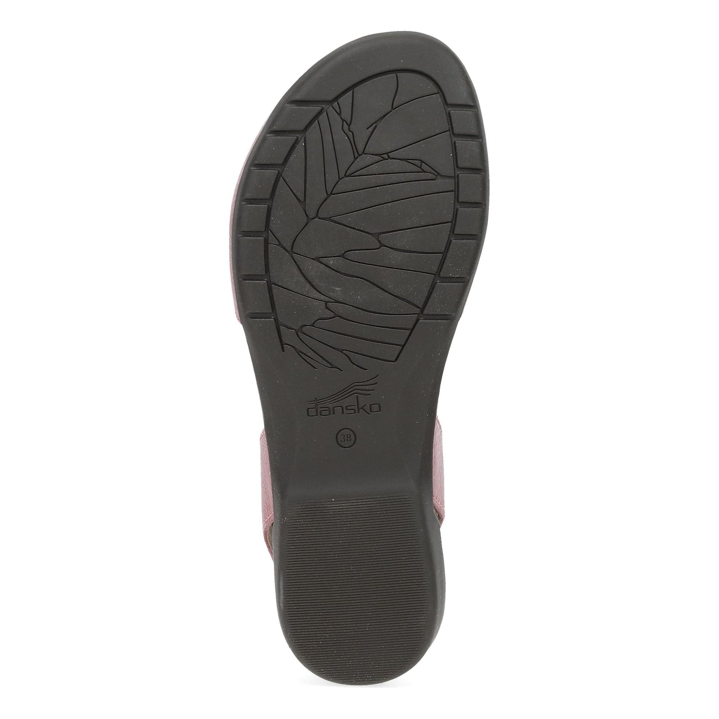 Dansko Rowan - Women's Adjustable Strap Sandal - Pink Sole View