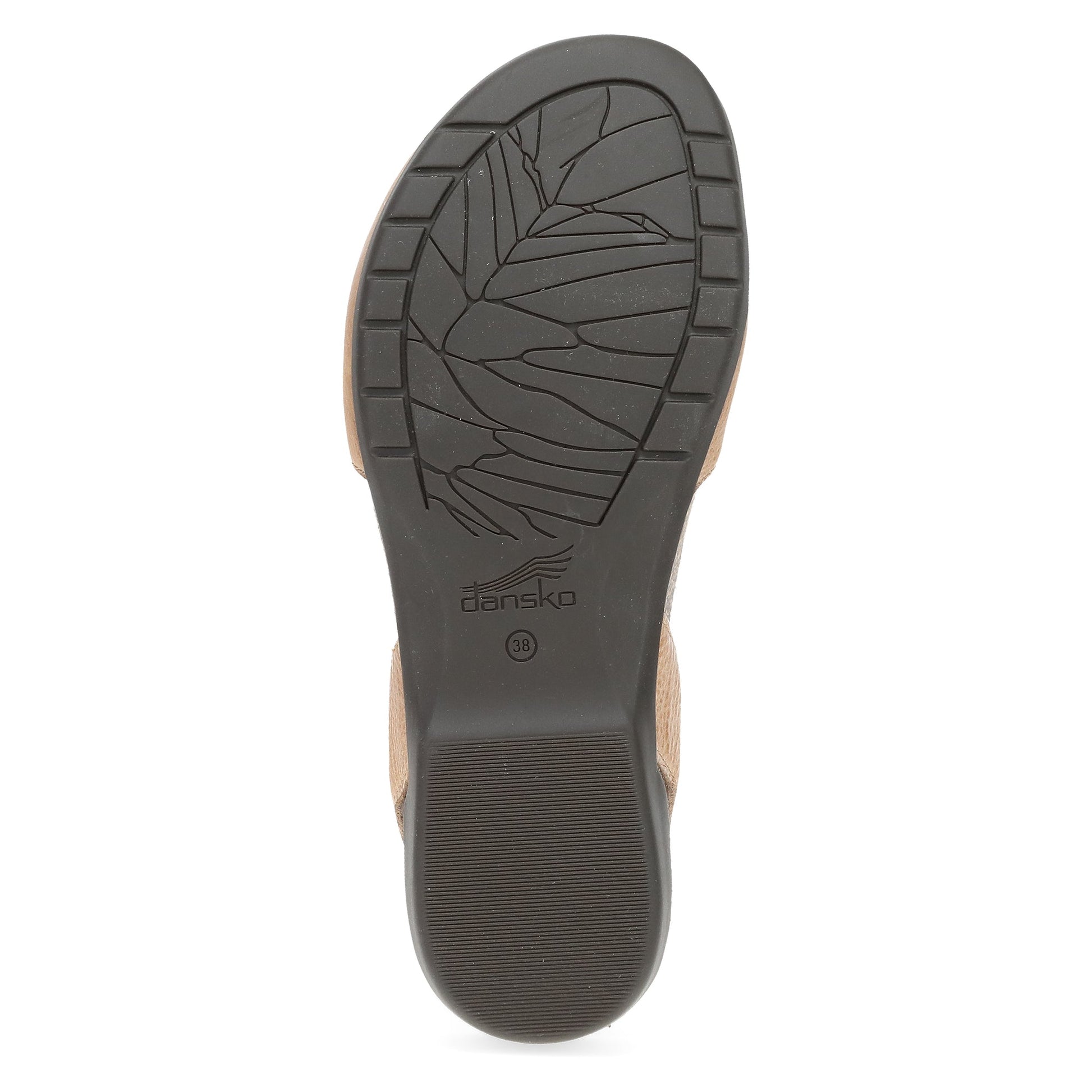 Dansko Rowan - Women's Adjustable Strap Sandal - Honey Distressed Sole View