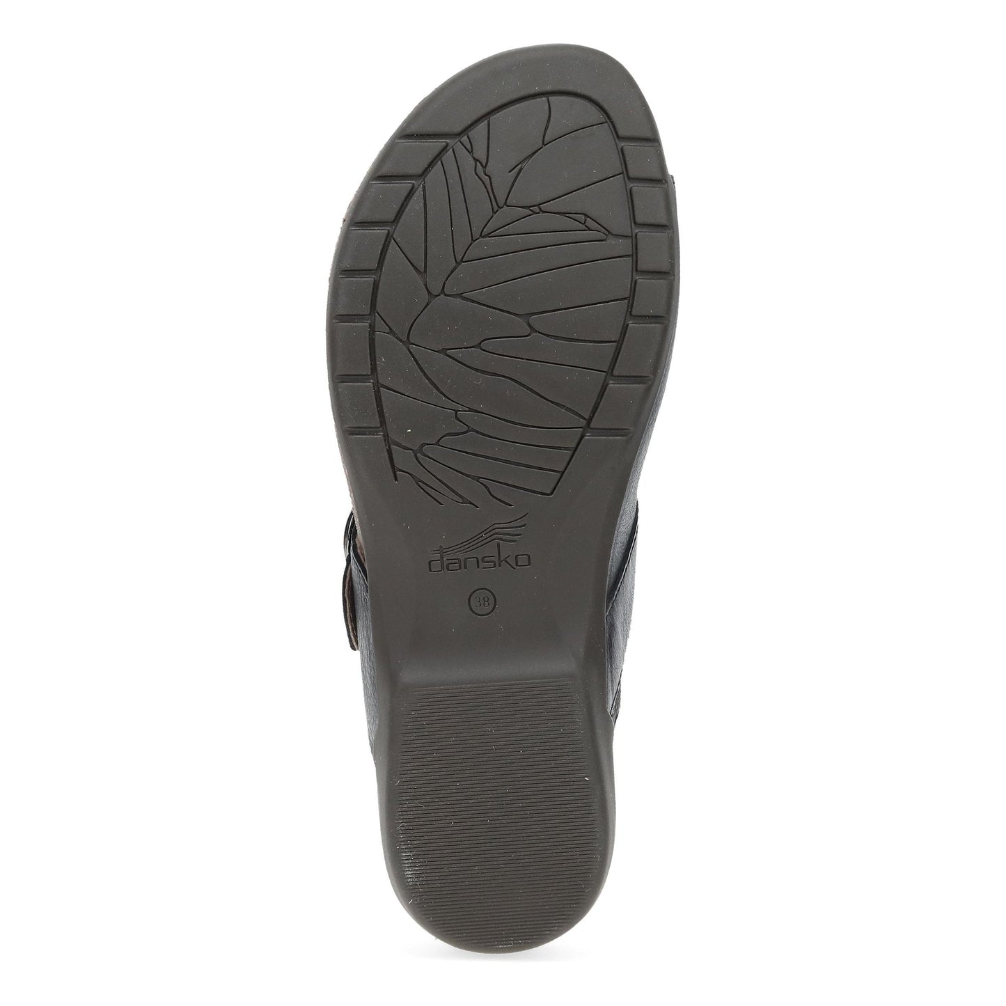Dansko Rylee - Women's Adjustable Strap Sandal - Black Sole View