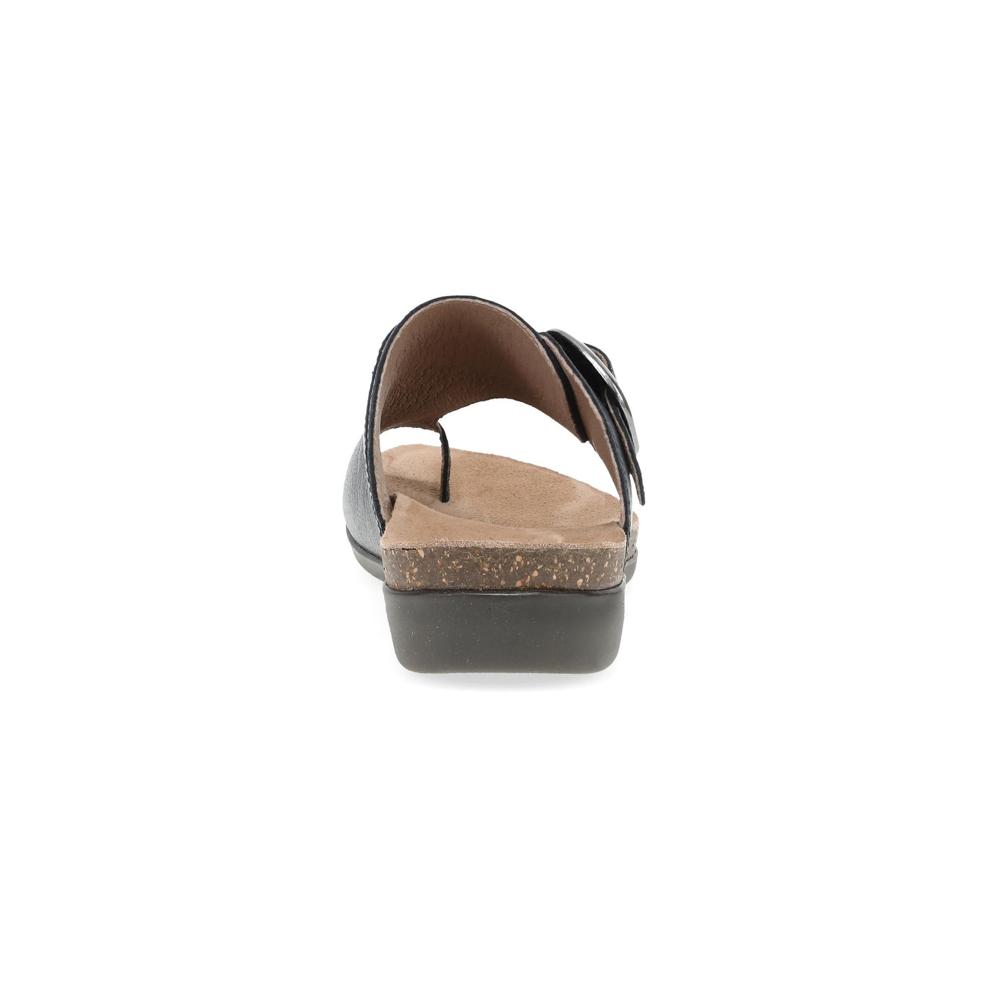 Dansko Rylee - Women's Adjustable Strap Sandal - Black Heel View