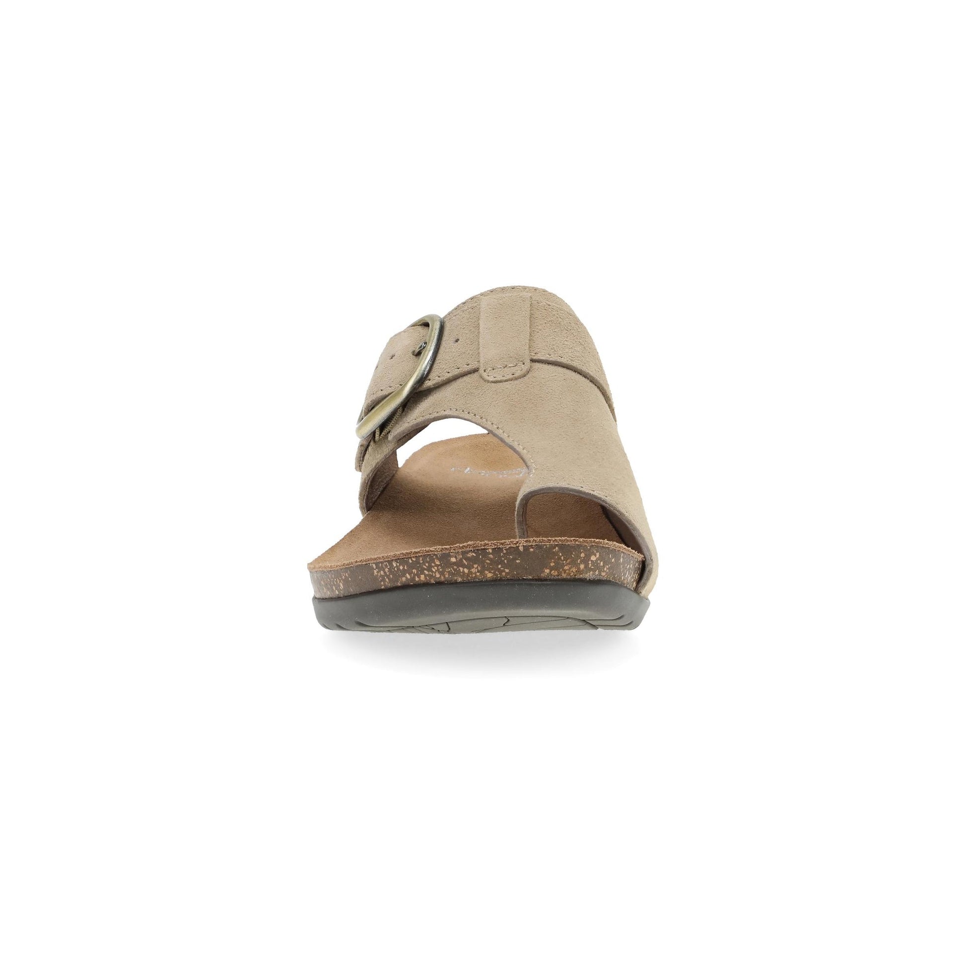 Dansko Rylee - Women's Adjustable Strap Sandal - Sand Suede Front View