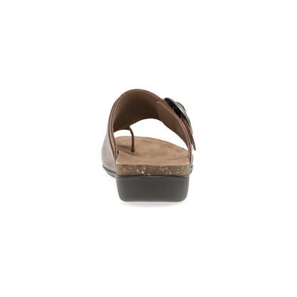 Dansko Rylee - Women's Adjustable Strap Sandal - Brown Heel View