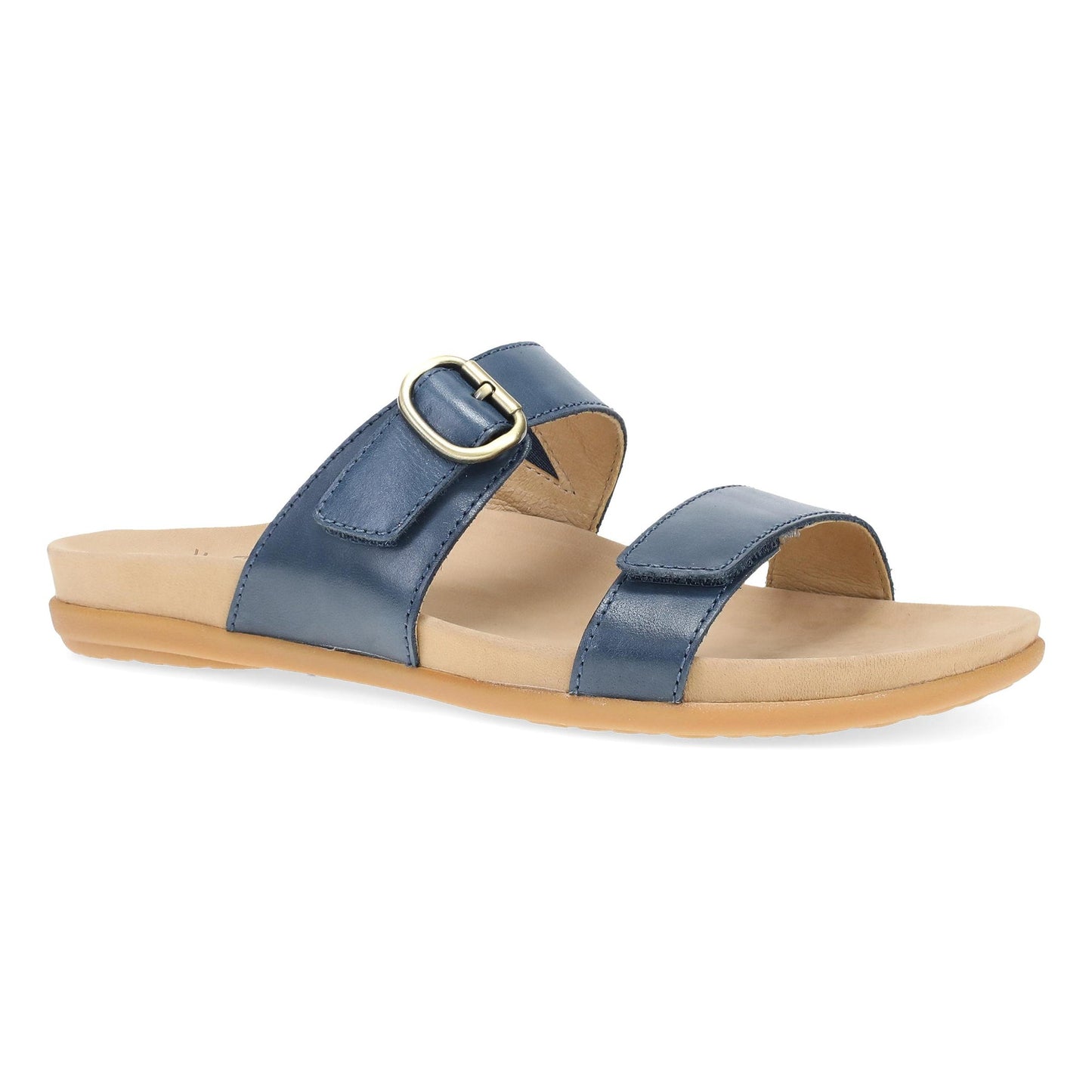 Dansko Justine - Women's Contoured Footbed Sandal - Marine Outside View