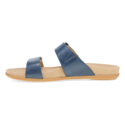 Dansko Justine - Women's Contoured Footbed Sandal - Marine Side View