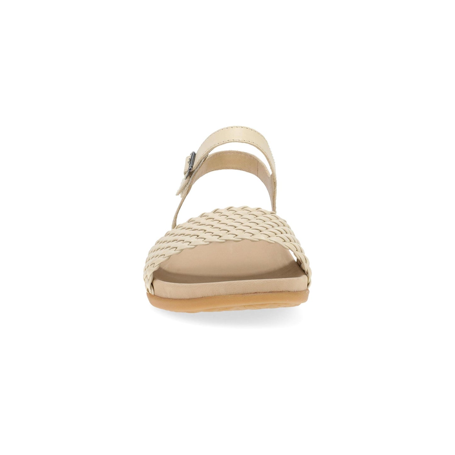 Dansko Jodie - Women's Contoured Footbed Sandal - Vanilla Woven Front View