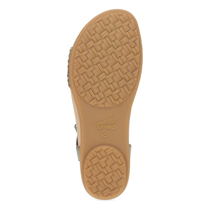 Dansko Jodie - Women's Contoured Footbed Sandal - Vanilla Woven Sole View
