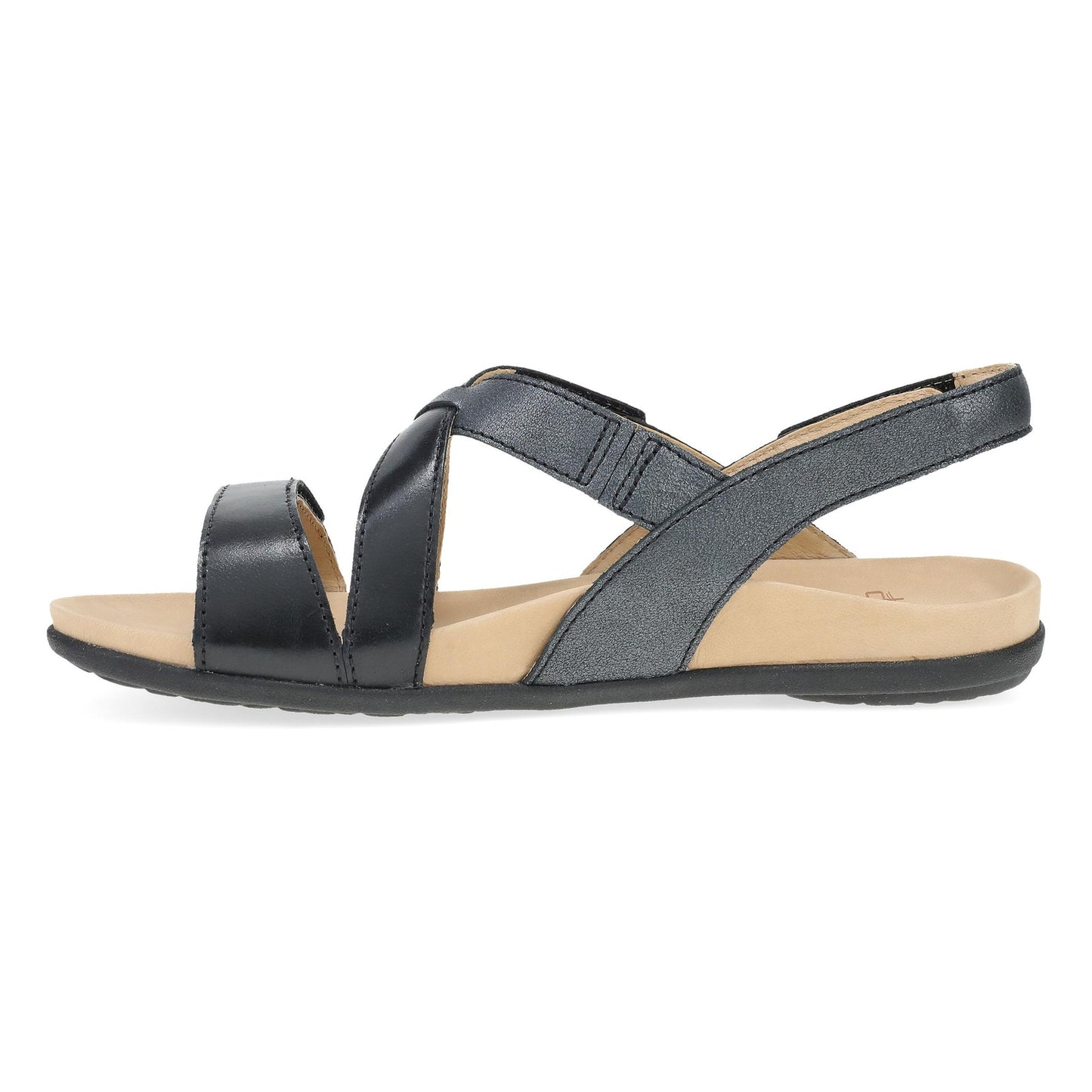 Dansko Jacklyn - Women's Contoured Footbed Sandal - Black Multi Side View