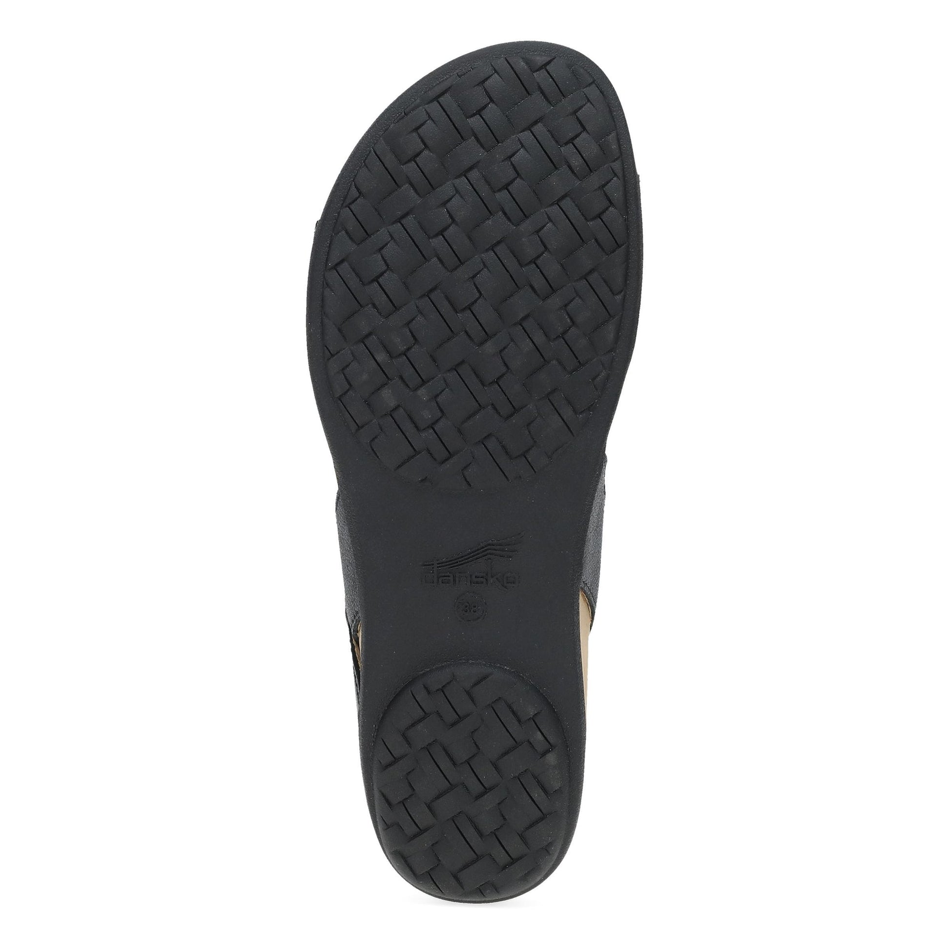 Dansko Jacklyn - Women's Contoured Footbed Sandal - Black Multi Sole View