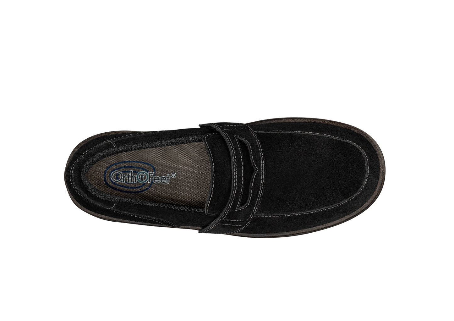 Orthofeet Shelly Black - birds_eye