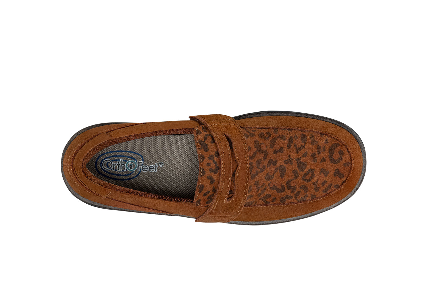 Orthofeet Shelly Leopard - birds_eye