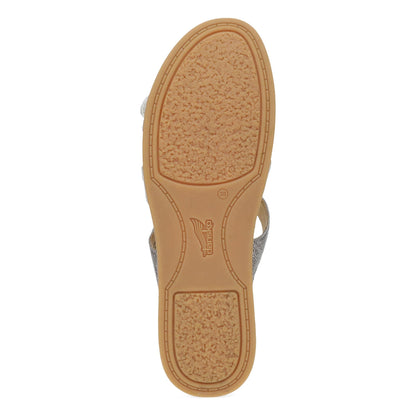 Dansko Campbell - Women's Adjustable Strap Sandal - Pewter Multi Sole View