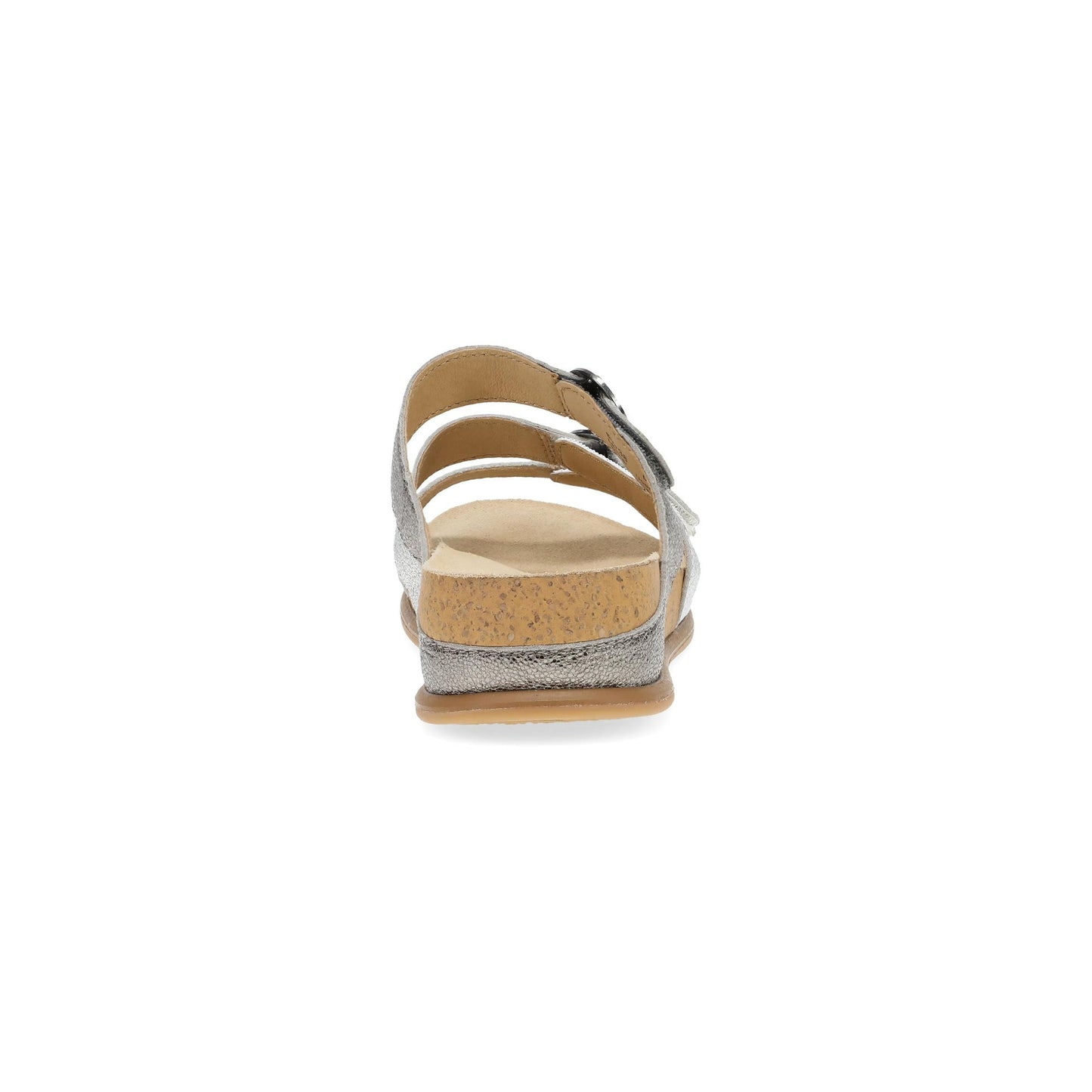 Dansko Campbell - Women's Adjustable Strap Sandal - Pewter Multi Heel View