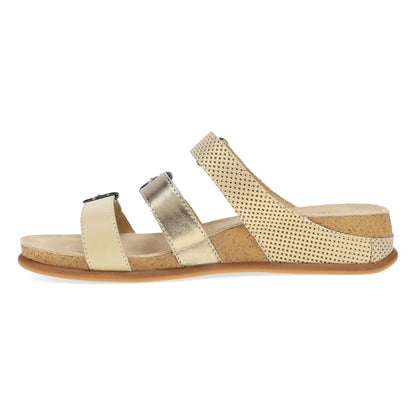 Dansko Campbell - Women's Adjustable Strap Sandal - Gold Multi Side View